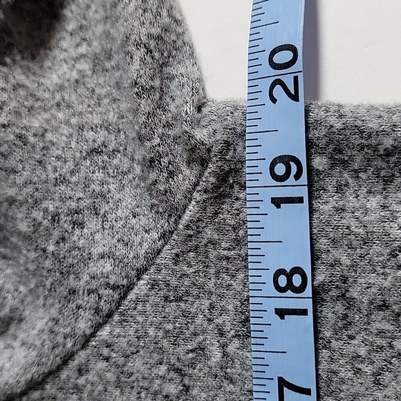 Love Ryan Cardigan Sweater Open Front Longline Duster Longsleeve Soft Gray M - Picture 8 of 10